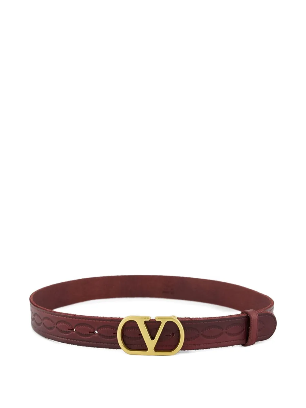

Ремень кожаный VLogo Signature VALENTINO GARAVANI, красный