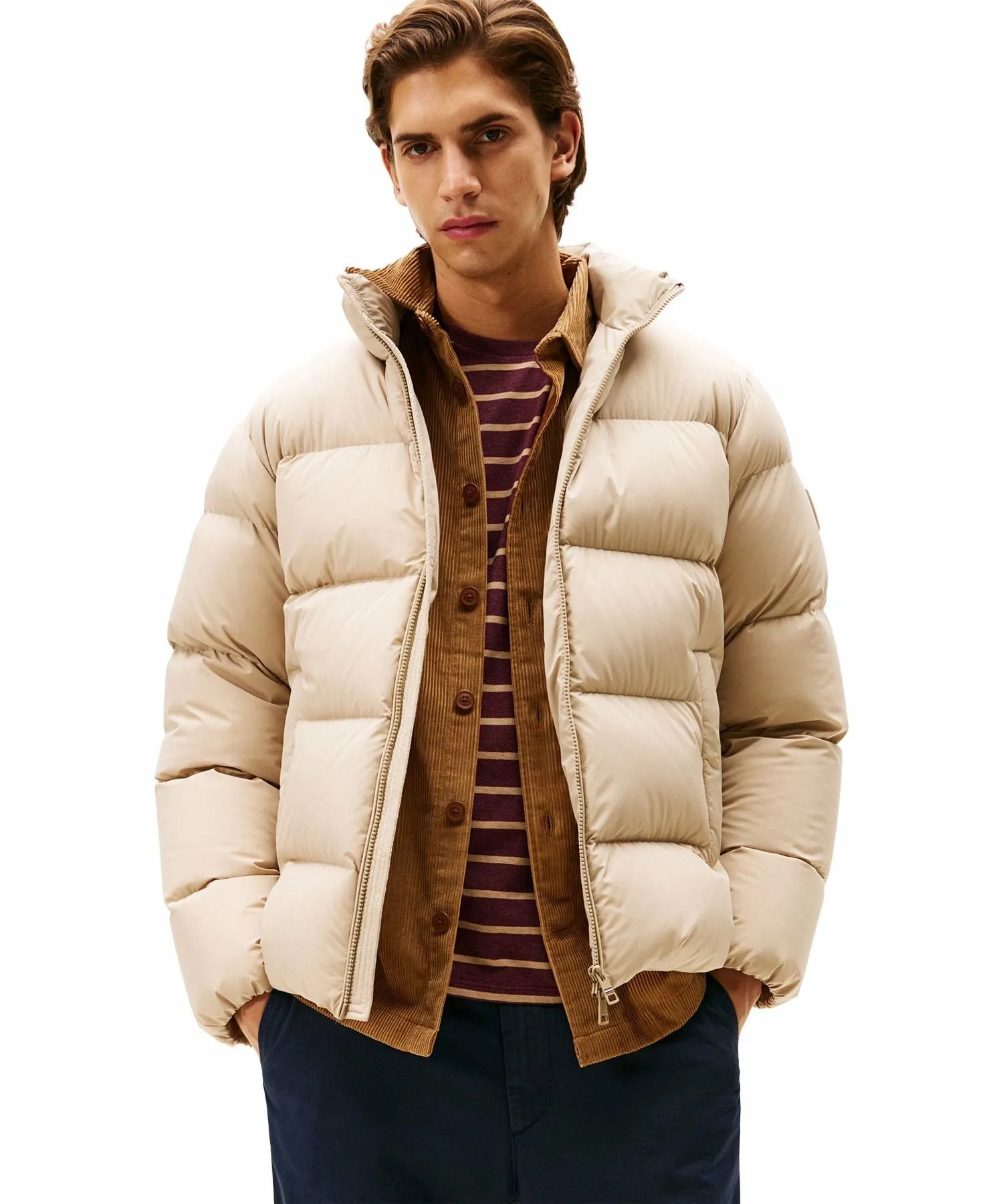 Пуховая куртка с подкладкой TOMMY HILFIGER, Beige RBT