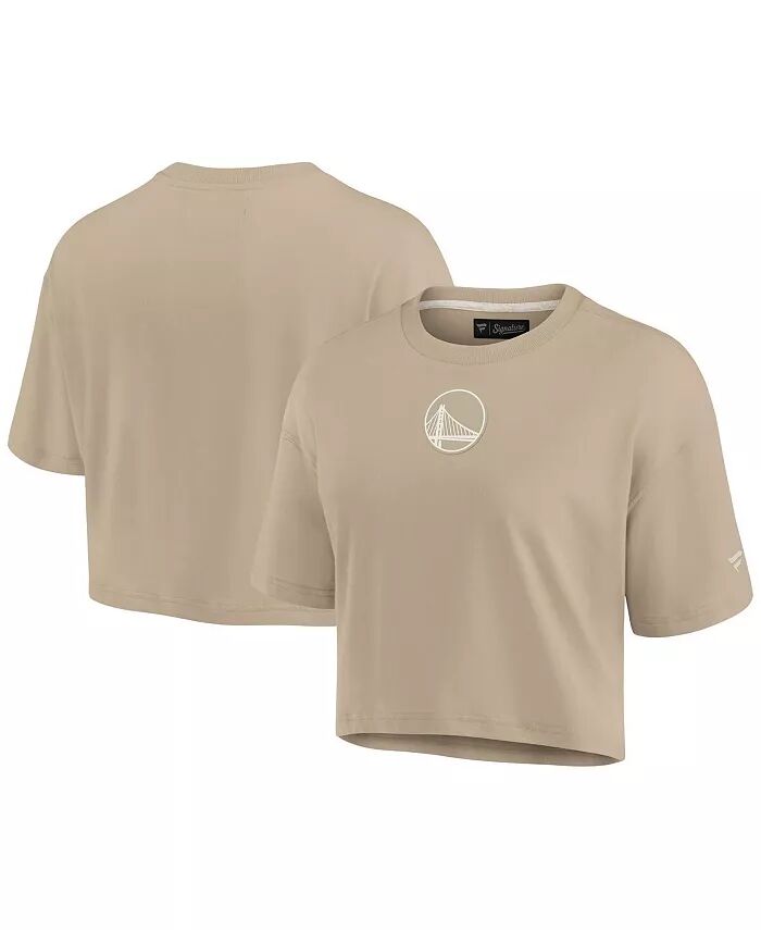 

Женская футболка цвета хаки Golden State Warriors Elements Super Soft прямоугольной формы с короткими рукавами Fanatics