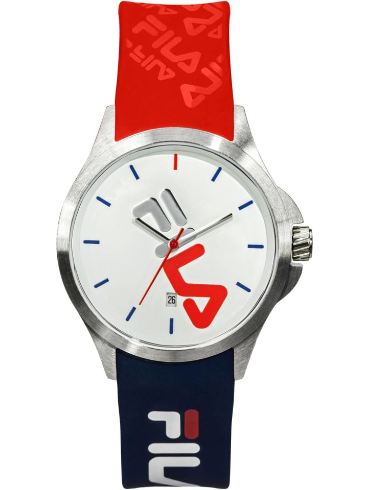 

Многофункциональные часы FILASTYLE, серебристого цвета с синим