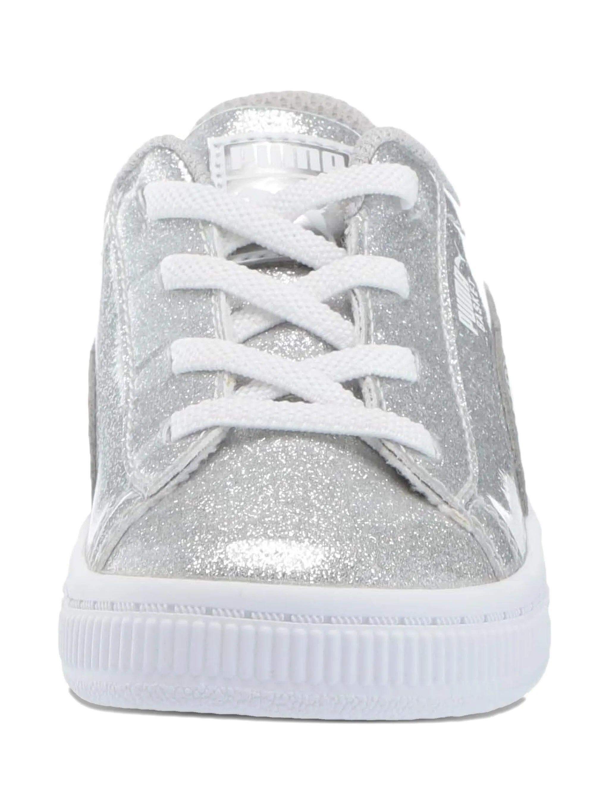 Кроссовки с эффектом металлик Puma Kids, серый — фото 4