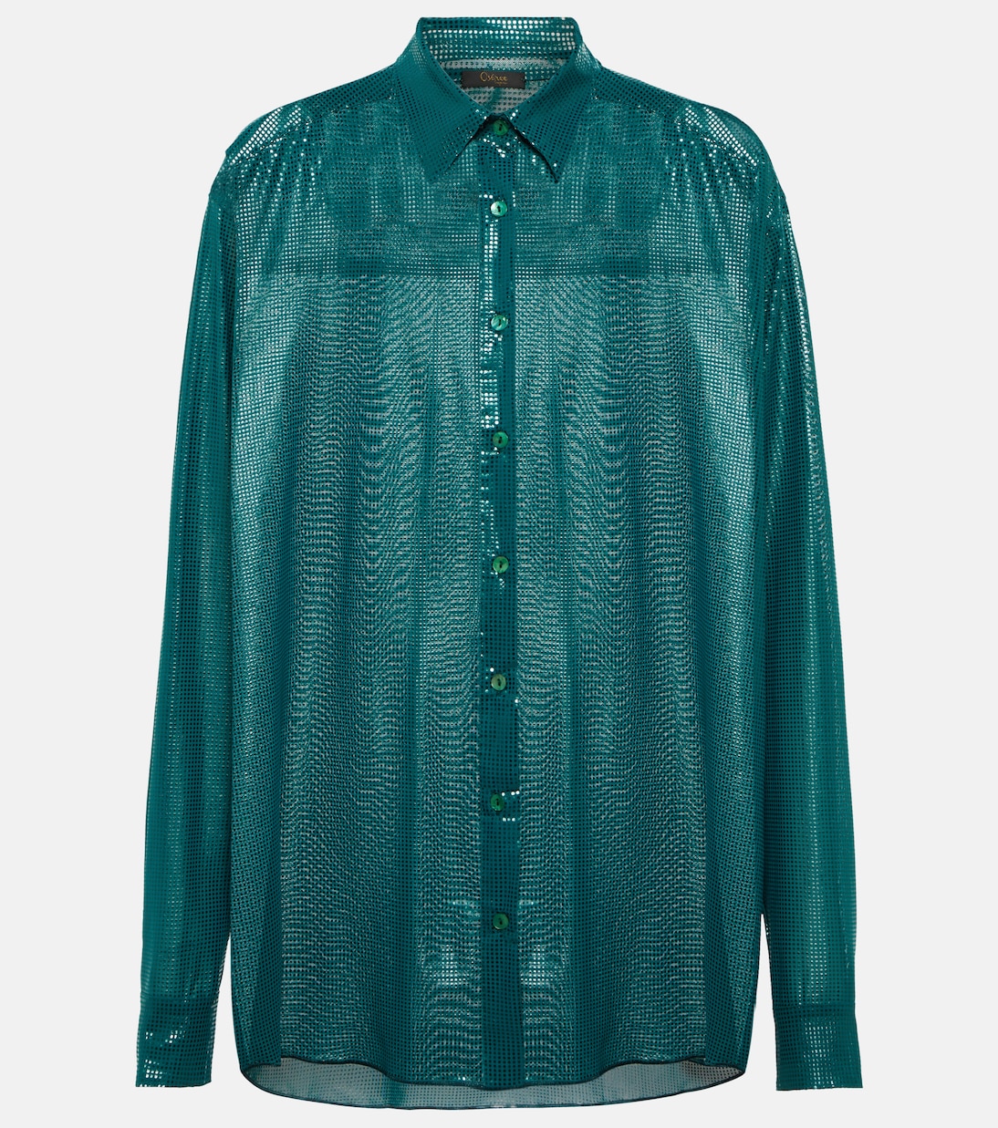 

Рубашка из ламе Oséree, Petroleum Green