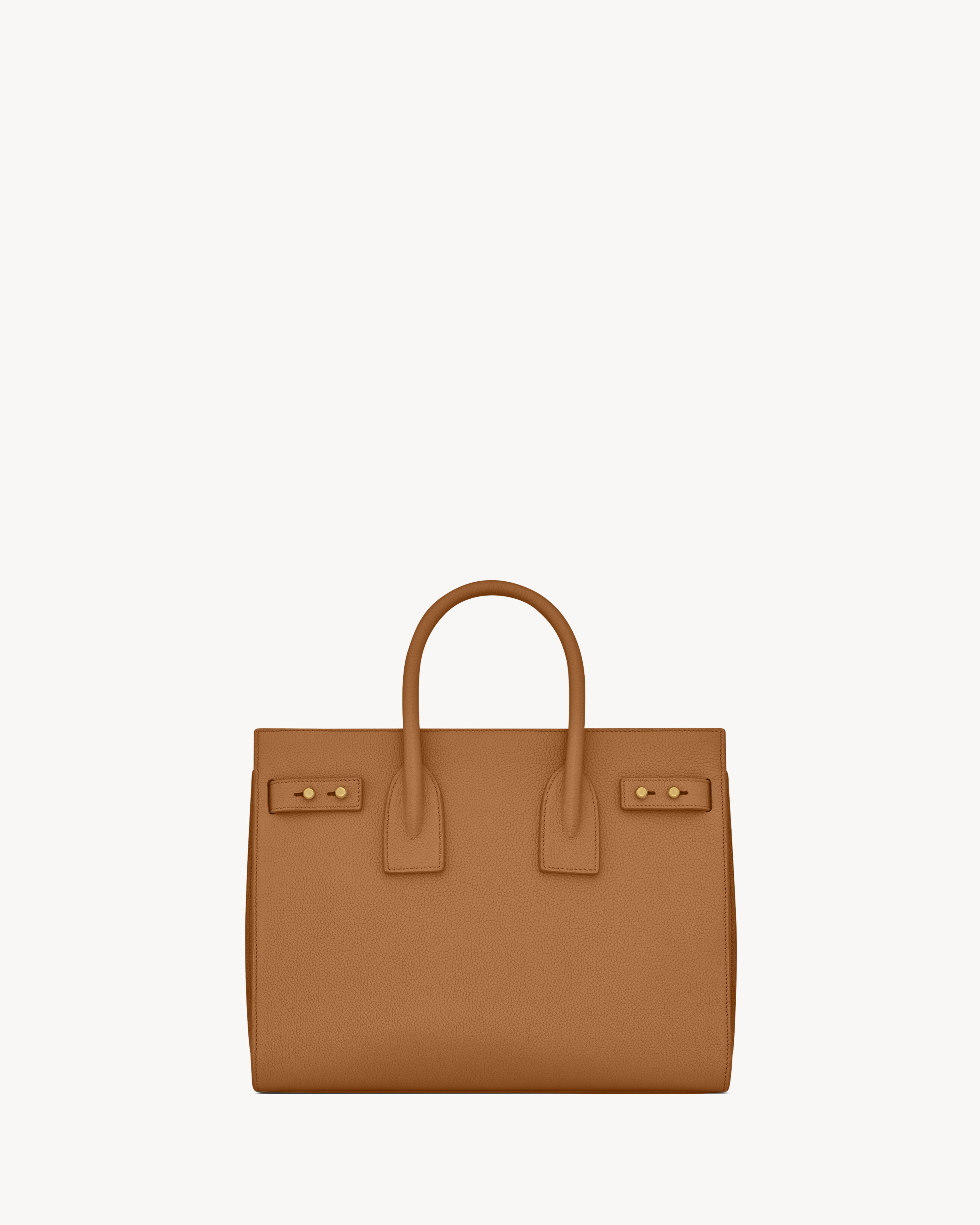 Сумка Sac de Jour из мягкой зернистой кожи - малая Saint Laurent, коричневый — фото 3
