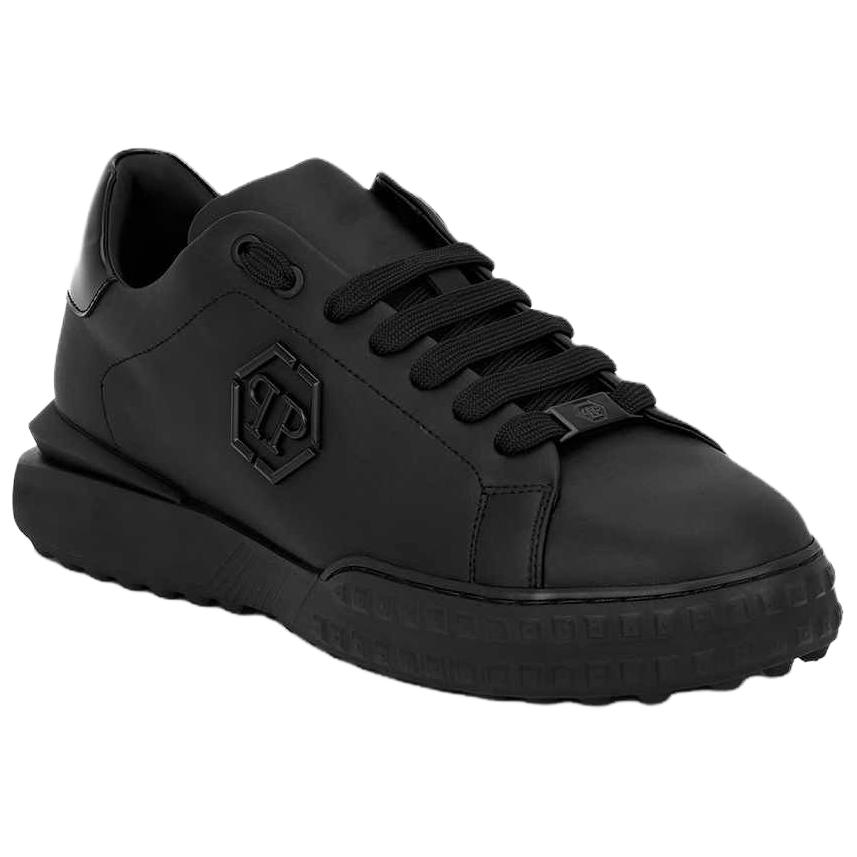 PHILIPP PLEIN Кроссовки для скейтбординга низкие из коровьей кожи унисекс Black — фото 4
