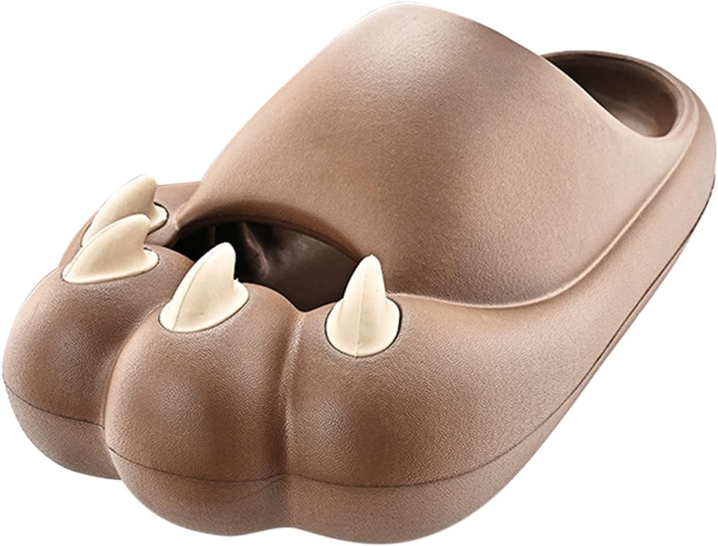 

Мужские тапочки Fashion Four Seasons для дома и ванной, с нескользящей толстой подошвой, легкие, с мультяшным дизайном, размер S Generic, коричневый