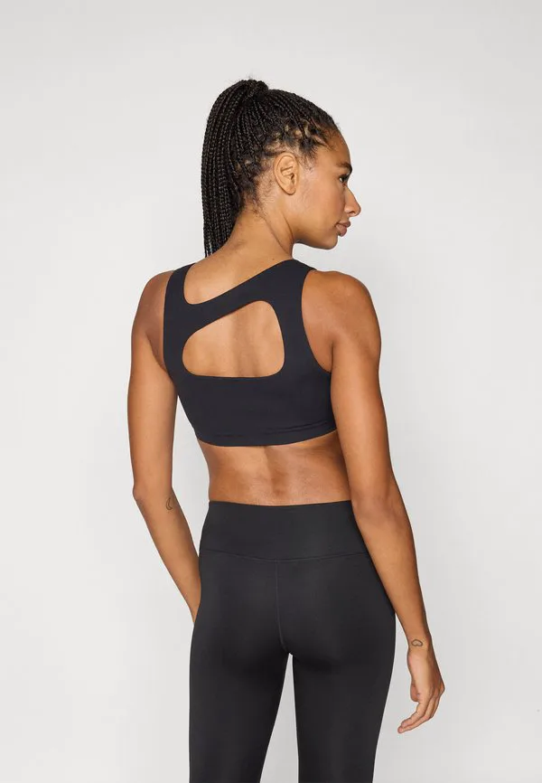 Спортивный бюстгальтер zenvy с легкой поддержкой Nike Performance, Black/Cool Grey — фото 3