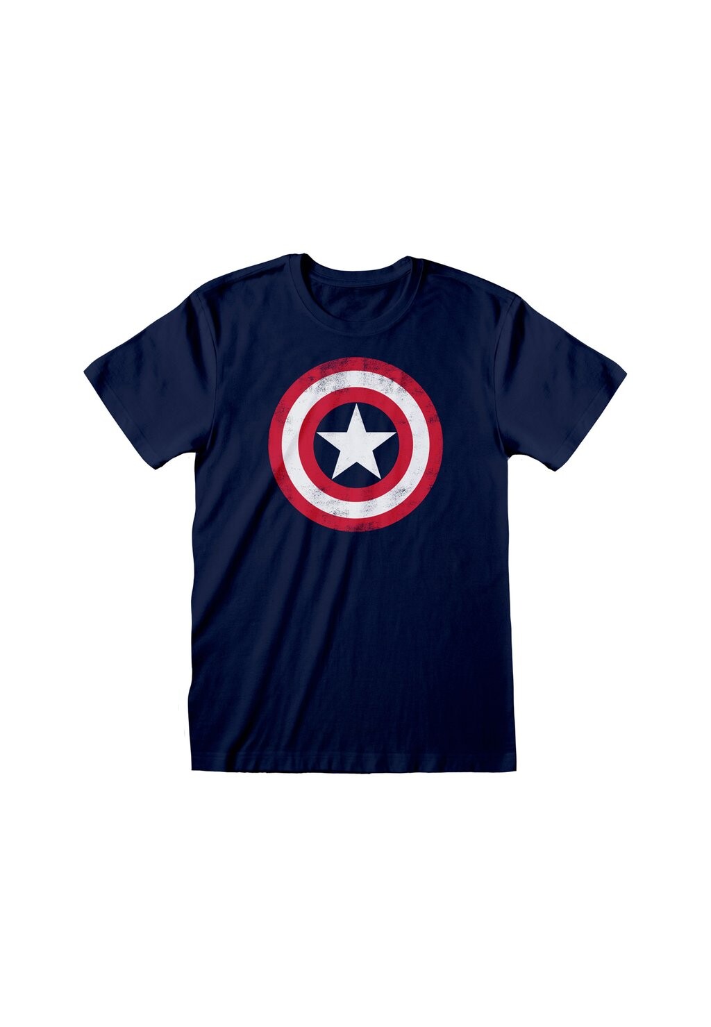 

Футболка с принтом MARVEL COMICS AVENGERS CAPTAIN AMERICA SHIELD Henry Tiger, темно-синий