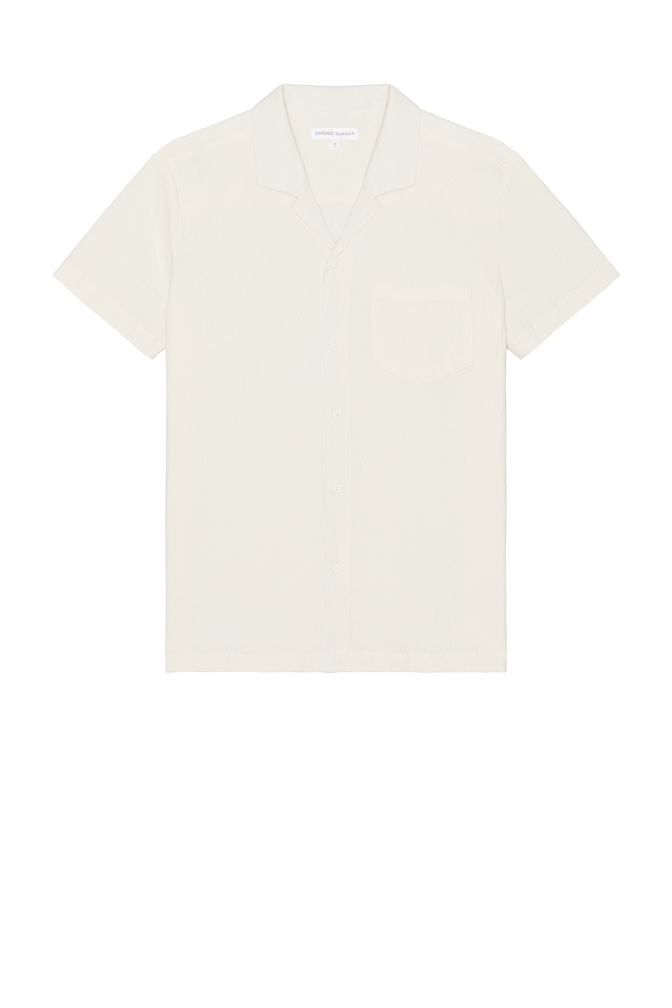 

Seersucker лагерная рубашка Vintage Summer, white