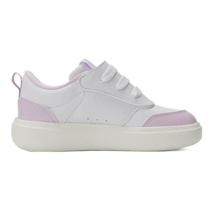 Кроссовки детские Park St Low-Toop Kids Adidas, белый/фиолетовый — фото 2