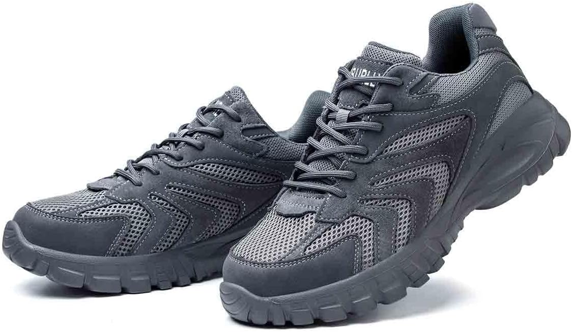 

Дышащие защитные туфли для мужчин и женщин, противоскользящая обувь с стальным носком, обувь с защитой от раздавливания и проколов, легкие кроссовки для защиты при активной работе Hancha, серый