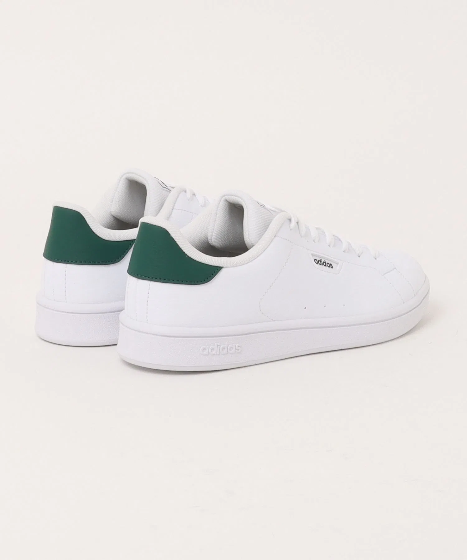 Мужские кроссовки Adidas Urban Court белые с зелёным — фото 2