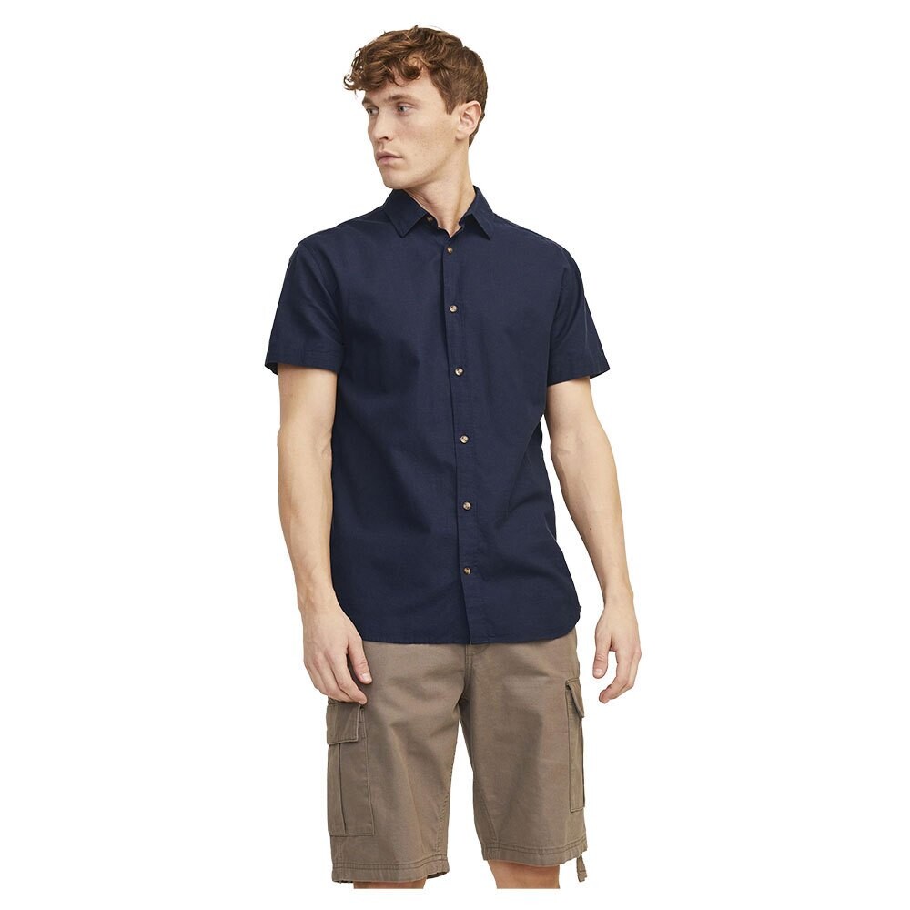 

Рубашка с коротким рукавом Jack & Jones Summer Linen, синий
