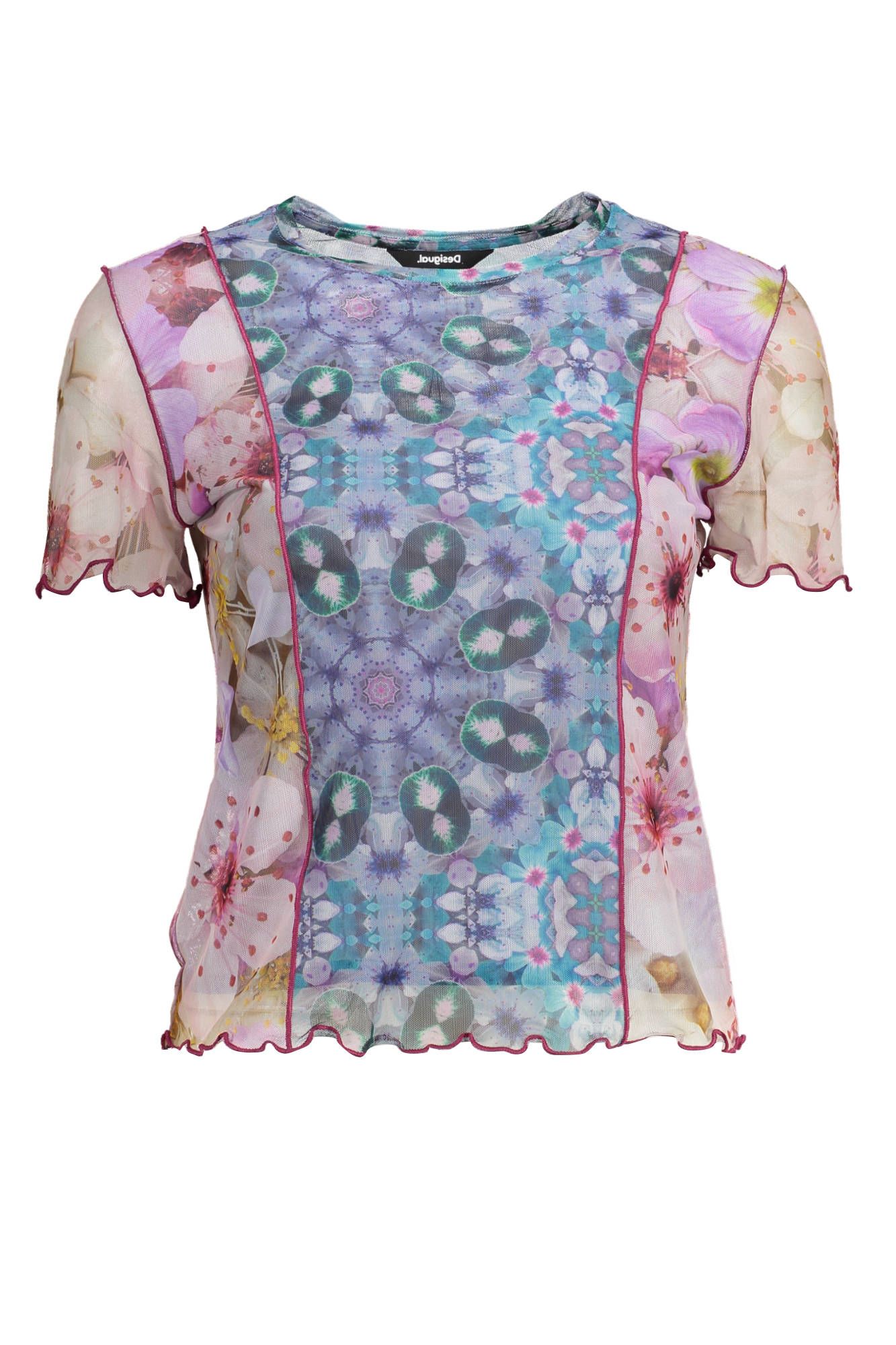 

Розовый женский топ из полиэстера Desigual
