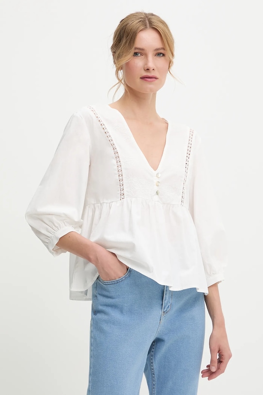 

Хлопковая блузка Answear.Lab, белый