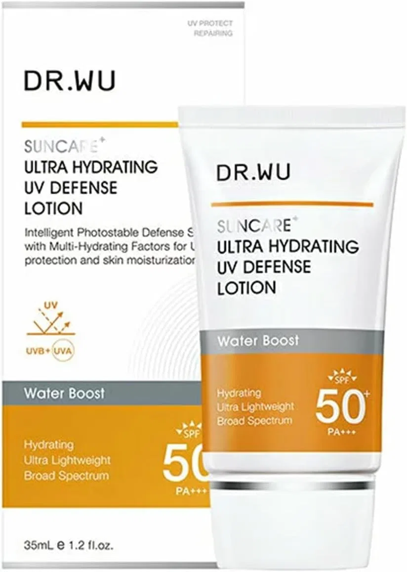 Солнцезащитный лосьон DR.WU Ultra Hydrating UV Defense SPF50+ PA+++ 35 мл белый