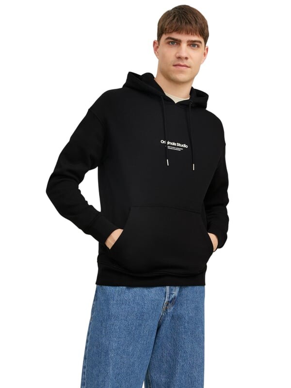 

Пуловер с капюшоном Jack & Jones, черный