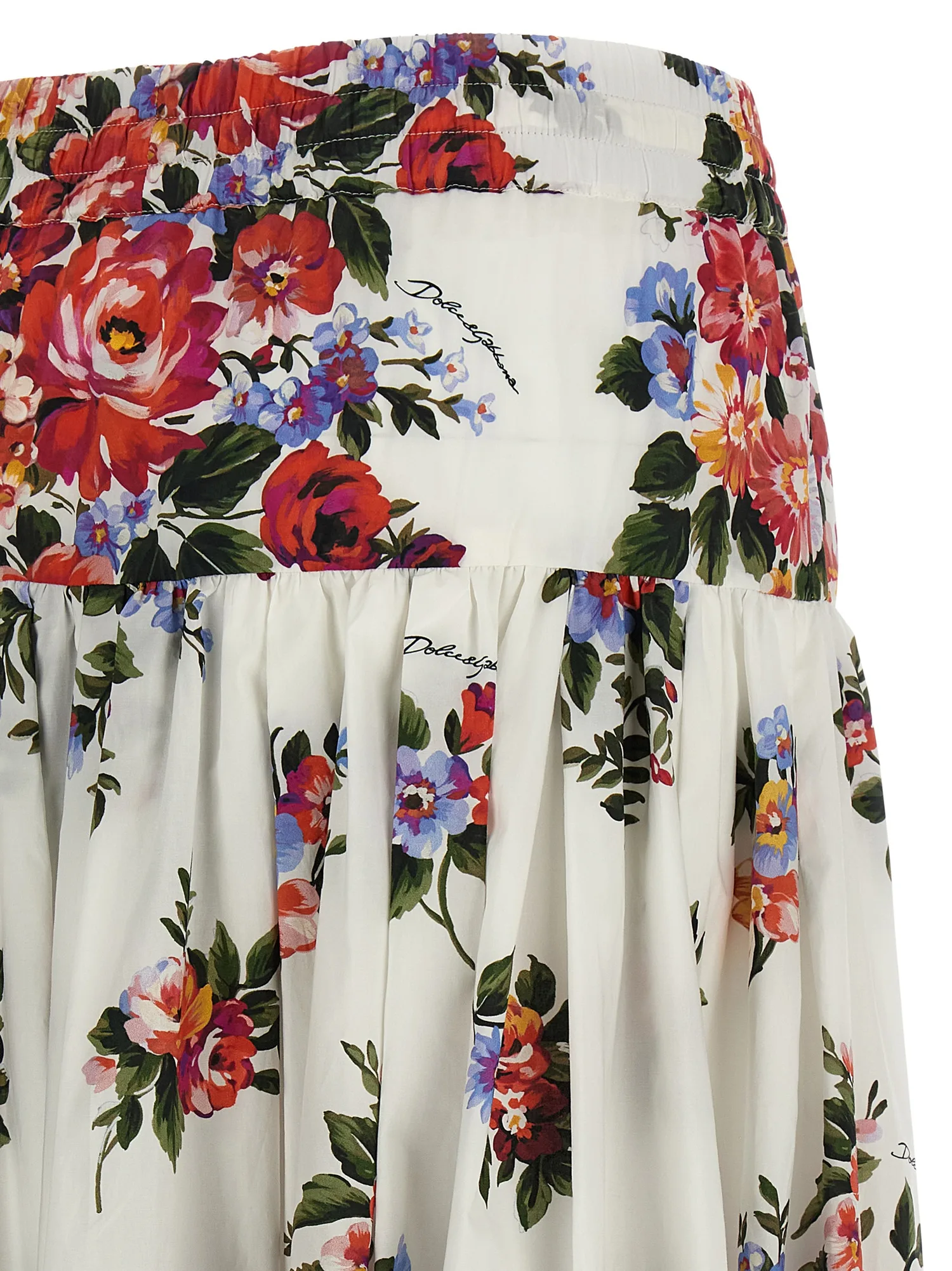 Юбка «Mazzo di Fiori» DOLCE & GABBANA, белый — фото 4