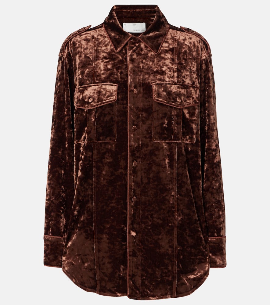 

бархатная рубашка Xu Zhi, Brown