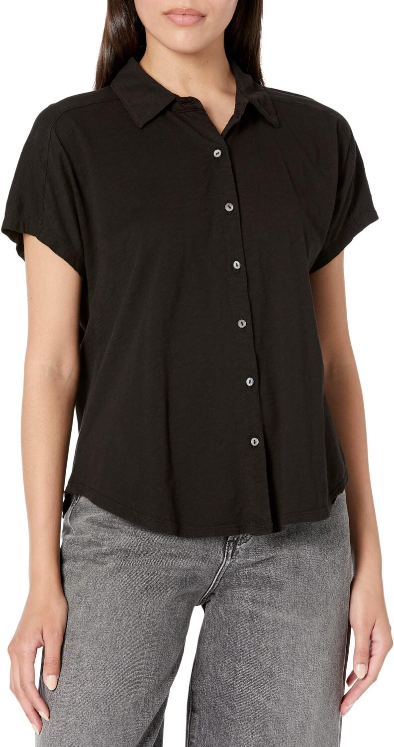 

Рубашка Palmer Button-Down Tee Michael Stars, черный