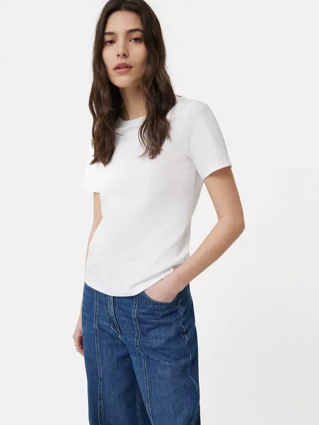 

Футболка Jigsaw Supima Cotton Crew Neck, белый