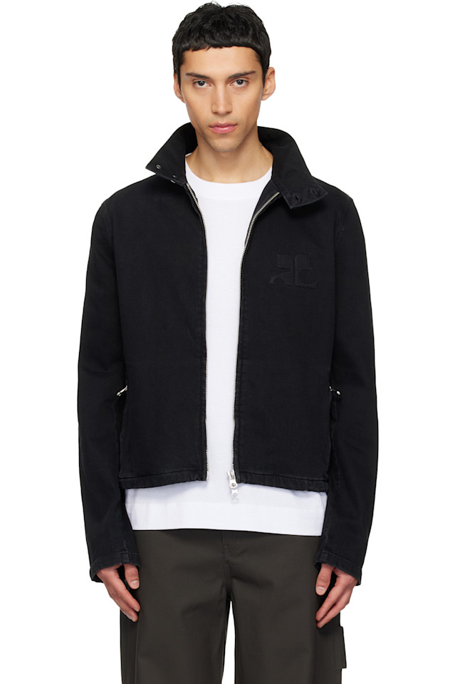 

Courrèges Черная джинсовая куртка "Тень города"