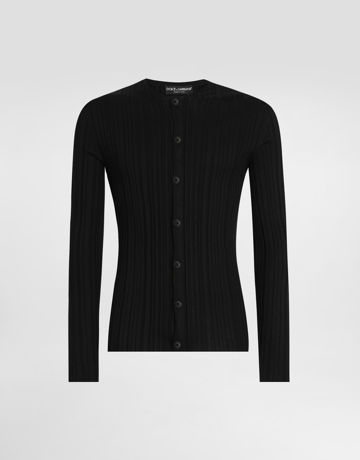 

Шелковая рубашка с длинными рукавами Dolce & Gabbana, черный