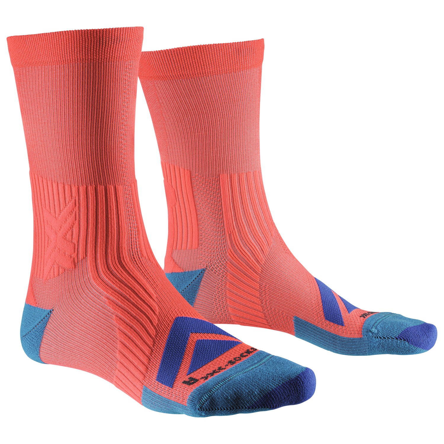 

Велосипедные носки X-Socks Bike Expert Crew, цвет Sunset/Twyce Blue