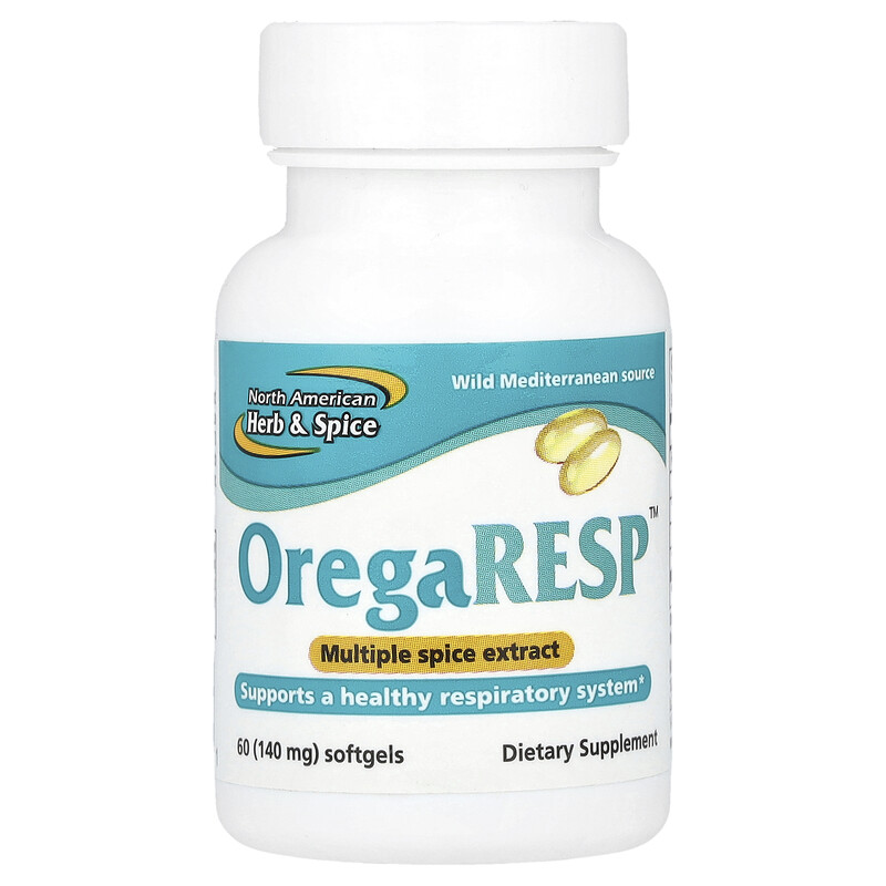 

North American Herb & Spice, OregaResp , 60 мягких таблеток