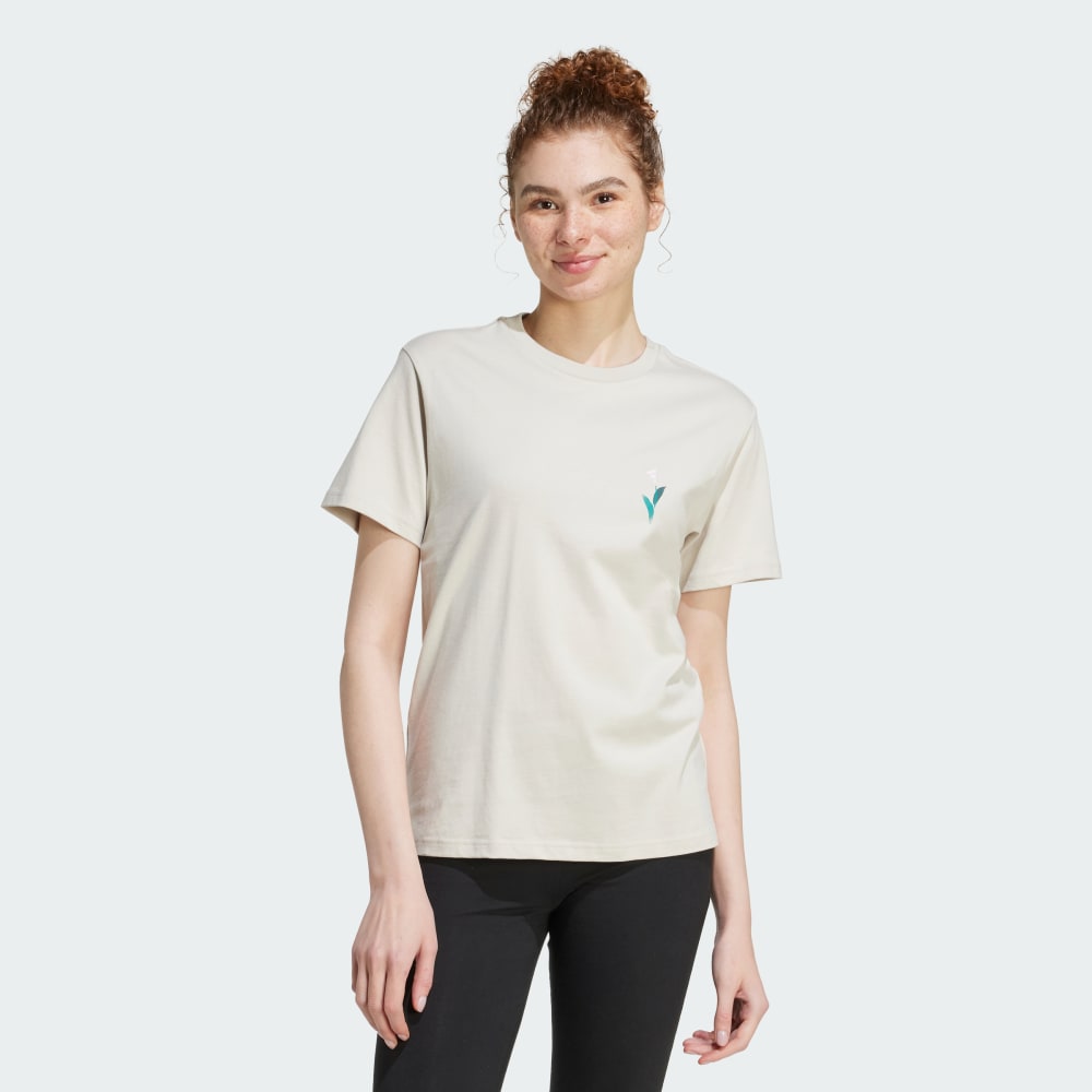 

Футболка Adidas House of Tiro Graphic Tee, бежевый
