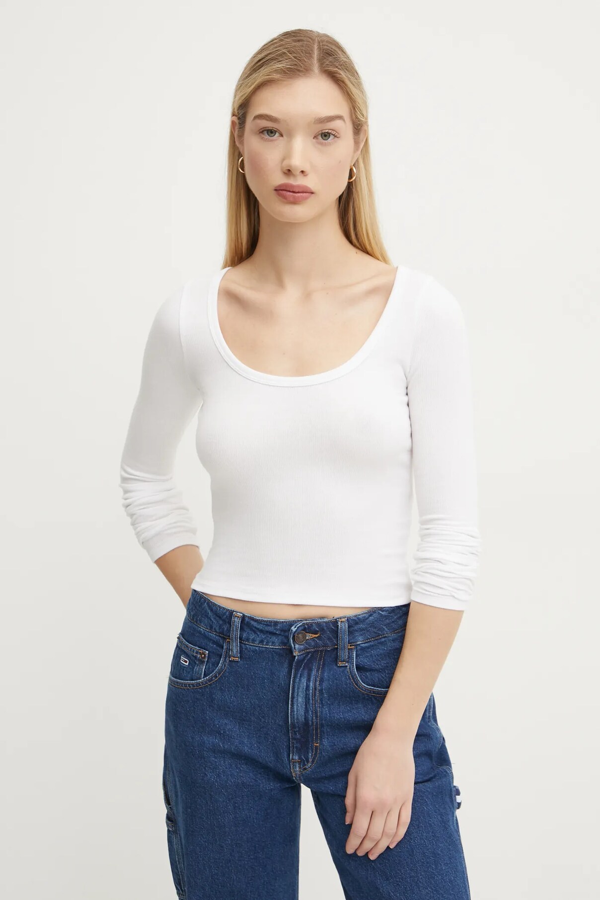 

Длинный рукав Hollister Co., бежевый