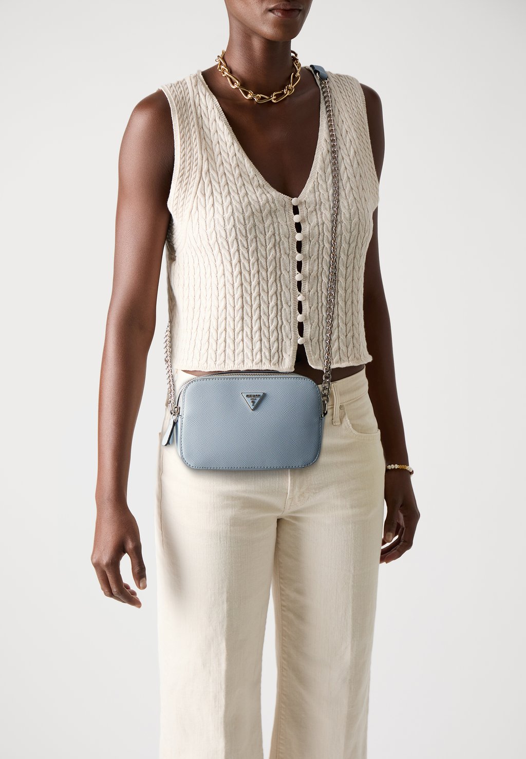 

Сумка через плечо NOELLE II CROSSBODY CAMERA Guess, светло-голубой