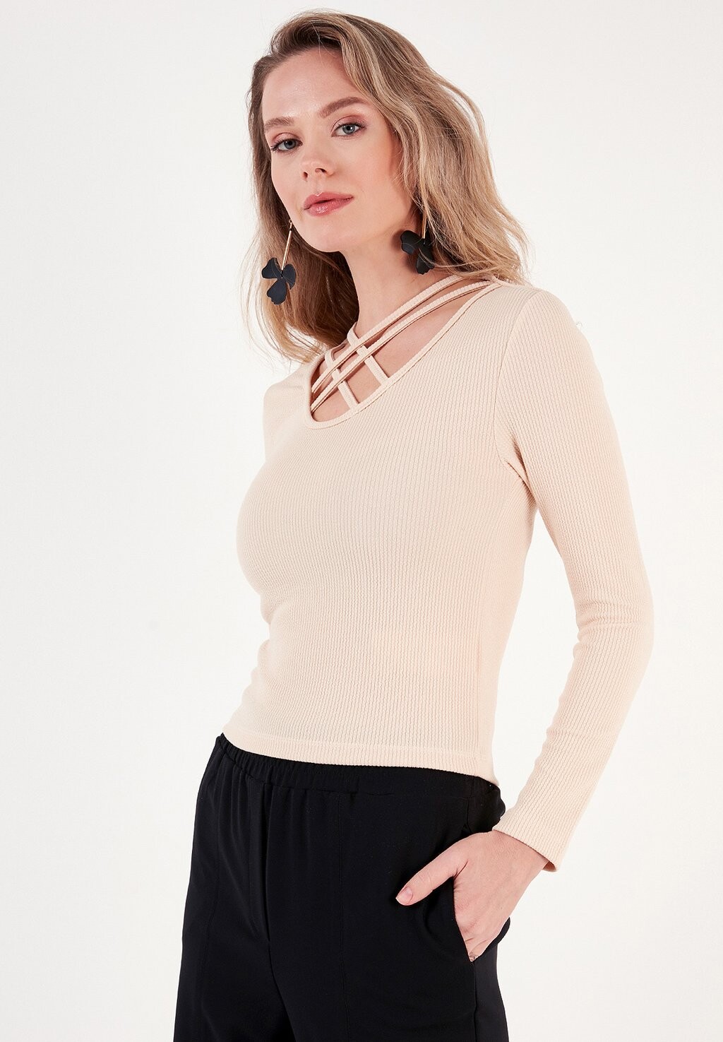 

Свитер SLIM FIT LELA, цвет Stone