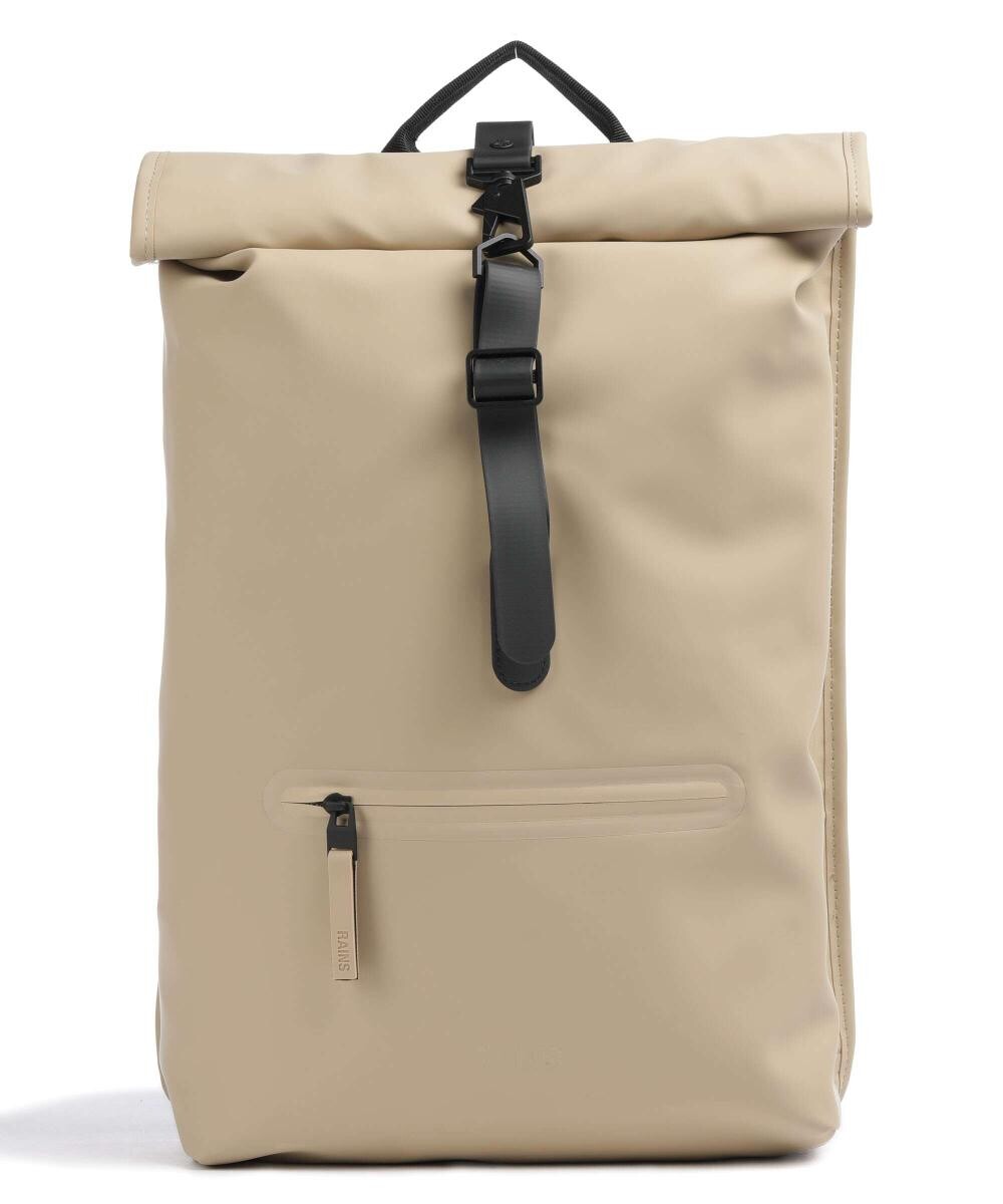 

Рюкзак Rolltop полиуретан, полиэстер Rains, желтый