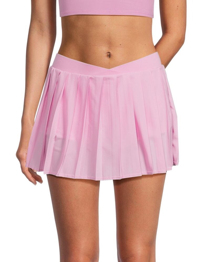 

Мини-теннисная юбка со складками Windy Frankies Bikinis, цвет Baby Pink