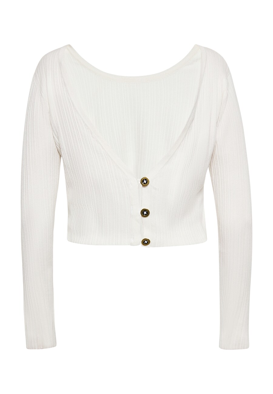 

Вязаный кардиган NAEMI Knit Cardigan, белый