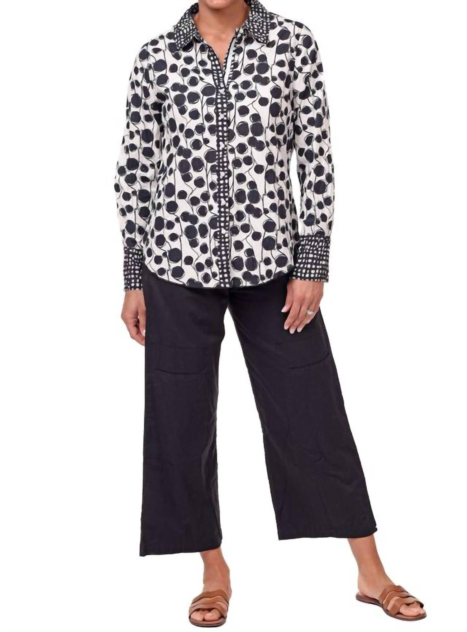 

Гретчен Рубашка на пуговицах в банане Tulip Clothing, Banyan
