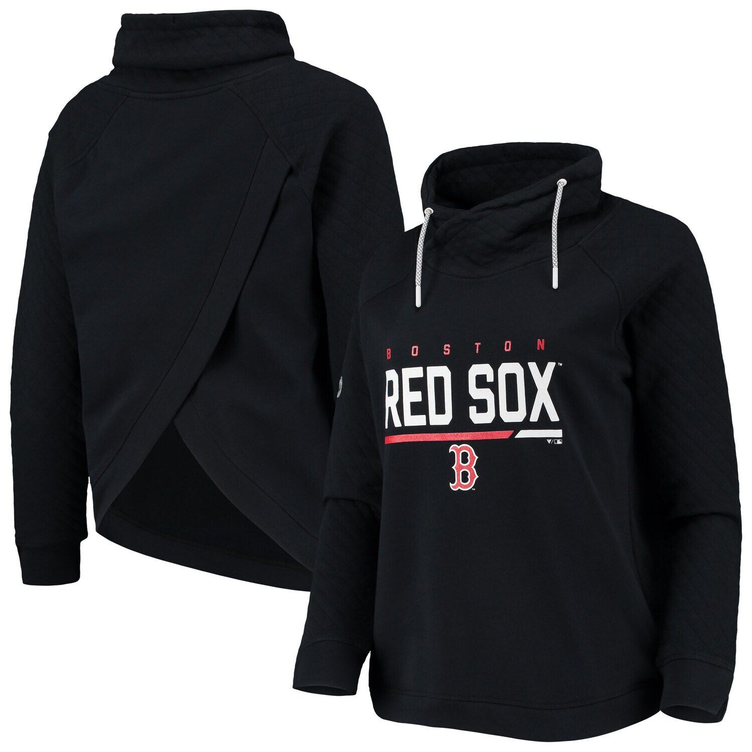

Женский ровный свитер черного цвета Boston Red Sox Vega с воронкообразным вырезом и пуловером реглан, Черный, Женский ровный свитер черного цвета Boston Red Sox Vega с воронкообразным вырезом и пуловером реглан