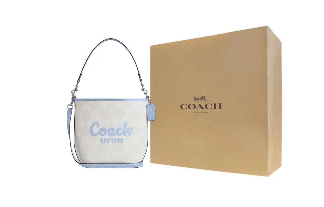 

COACH Сумка-ведро из лакированного полотна Сумка через плечо Сумка кроссбоди Женская сумка