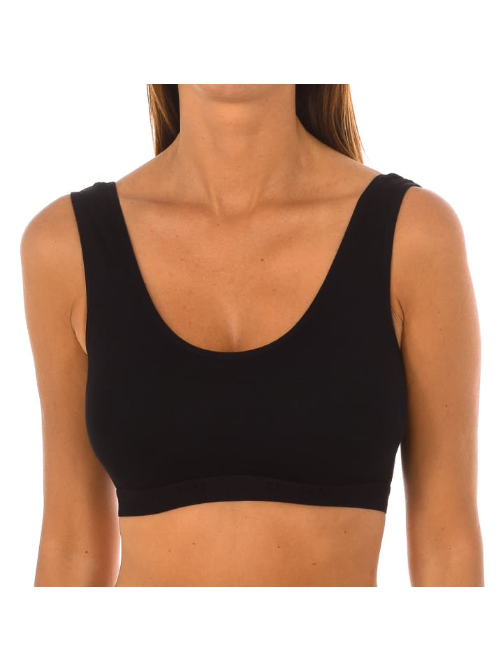 

Спортивный бюстгальтер черного цвета Kisses and Love