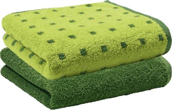

Полотенце для душа Erwin Müller 2er-Pack 208074, 70x1x140 см, зеленый