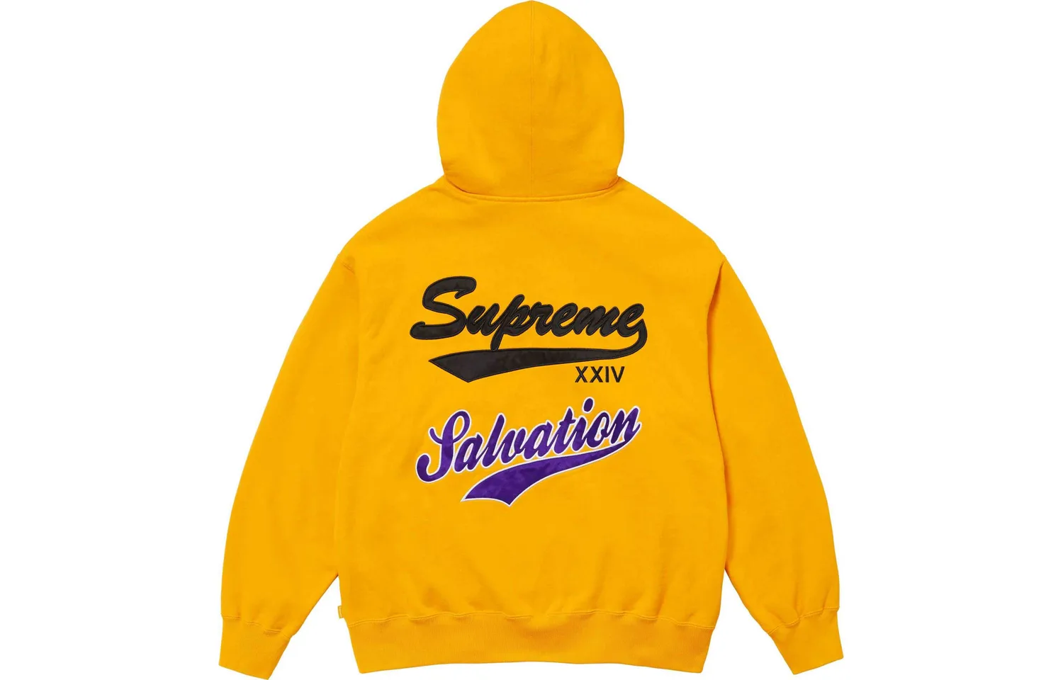 Толстовка с капюшоном и молнией Salvation Supreme, желтый/желтый — фото 3