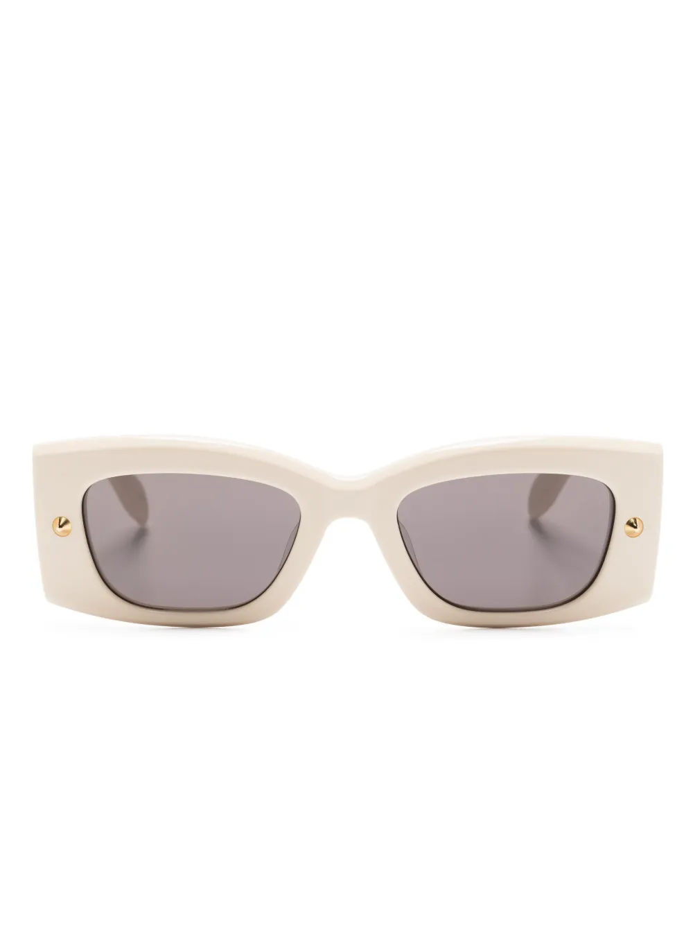 

Солнцезащитные очки в прямоугольной оправе Alexander McQueen Eyewear, нейтральный