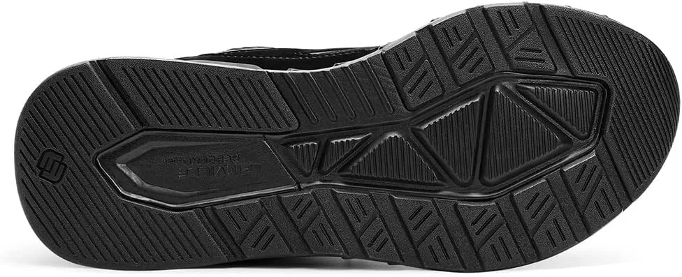Кроссовки FitVille Wide для мужчин с плоскостопием, сверхширокие высокие с поддержкой щиколотки, черный — фото 2