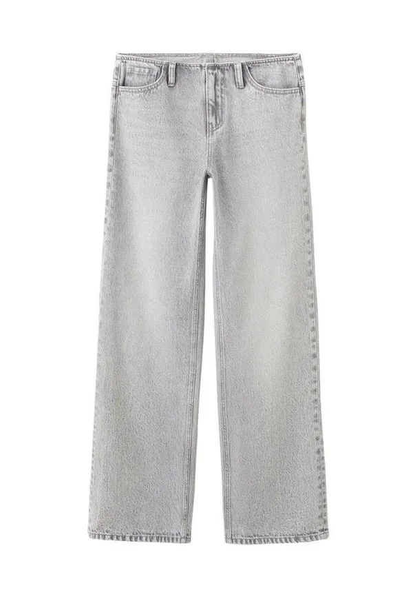 Подростковые джинсы свободного кроя Mango Kids, Grey Denim — фото 4
