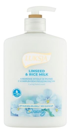 

Люкся, Creamy, сливочное жидкое мыло Льняно-рисовое молоко, 500 мл, Luksja
