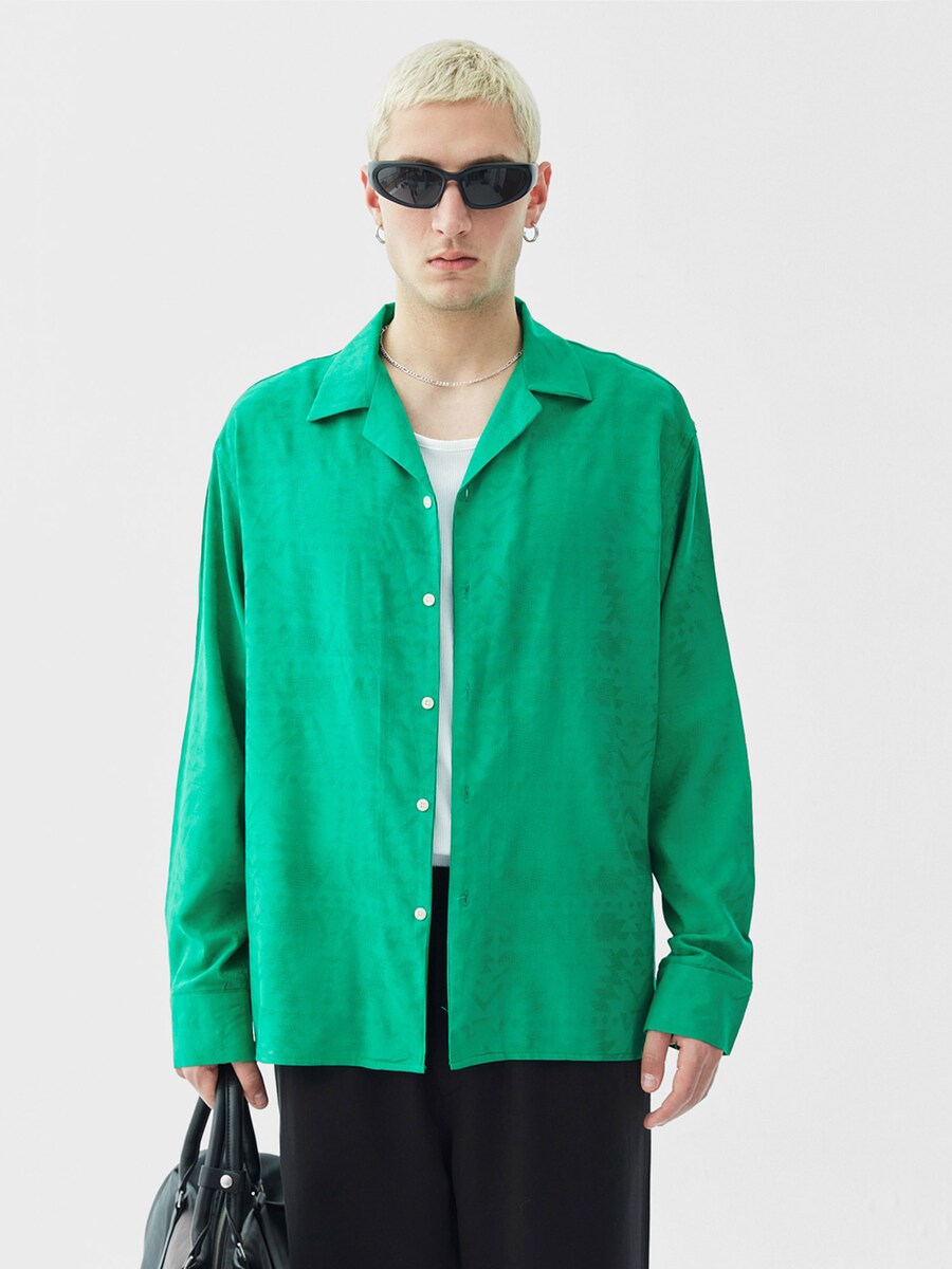 

Повседневная рубашка VAMOS CLO Comfort fit Button Up Shirt BOERNE, зеленый