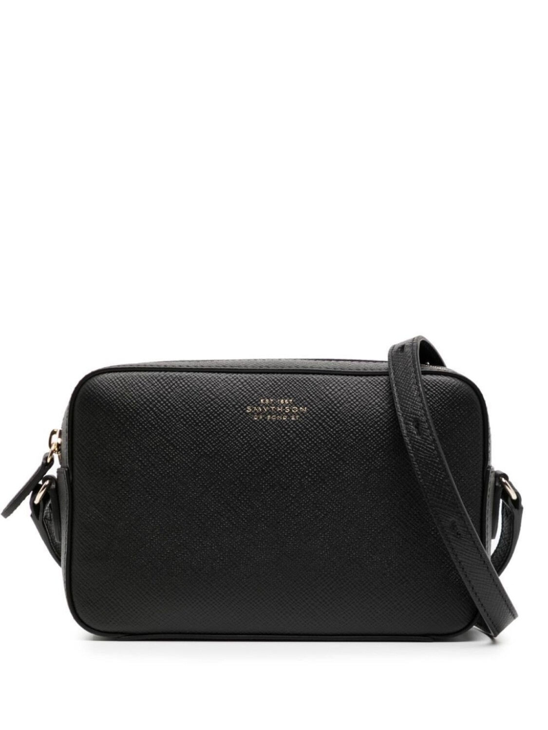 

Каркасная сумка через плечо Smythson, черный