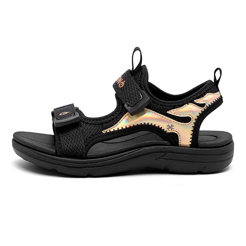 

Сандалии детские с амортизацией YUZHAOLIN, черный/золотой