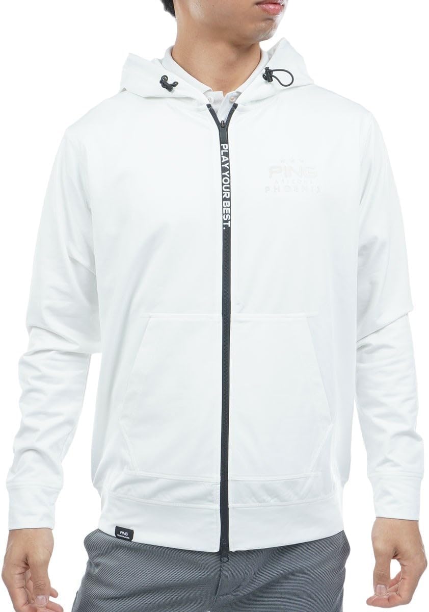 

Мужская толстовка с капюшоном (эластичная ткань, растягивающаяся во всех направлениях) / Гольф / 621-5262001 Ping Apparel, белый