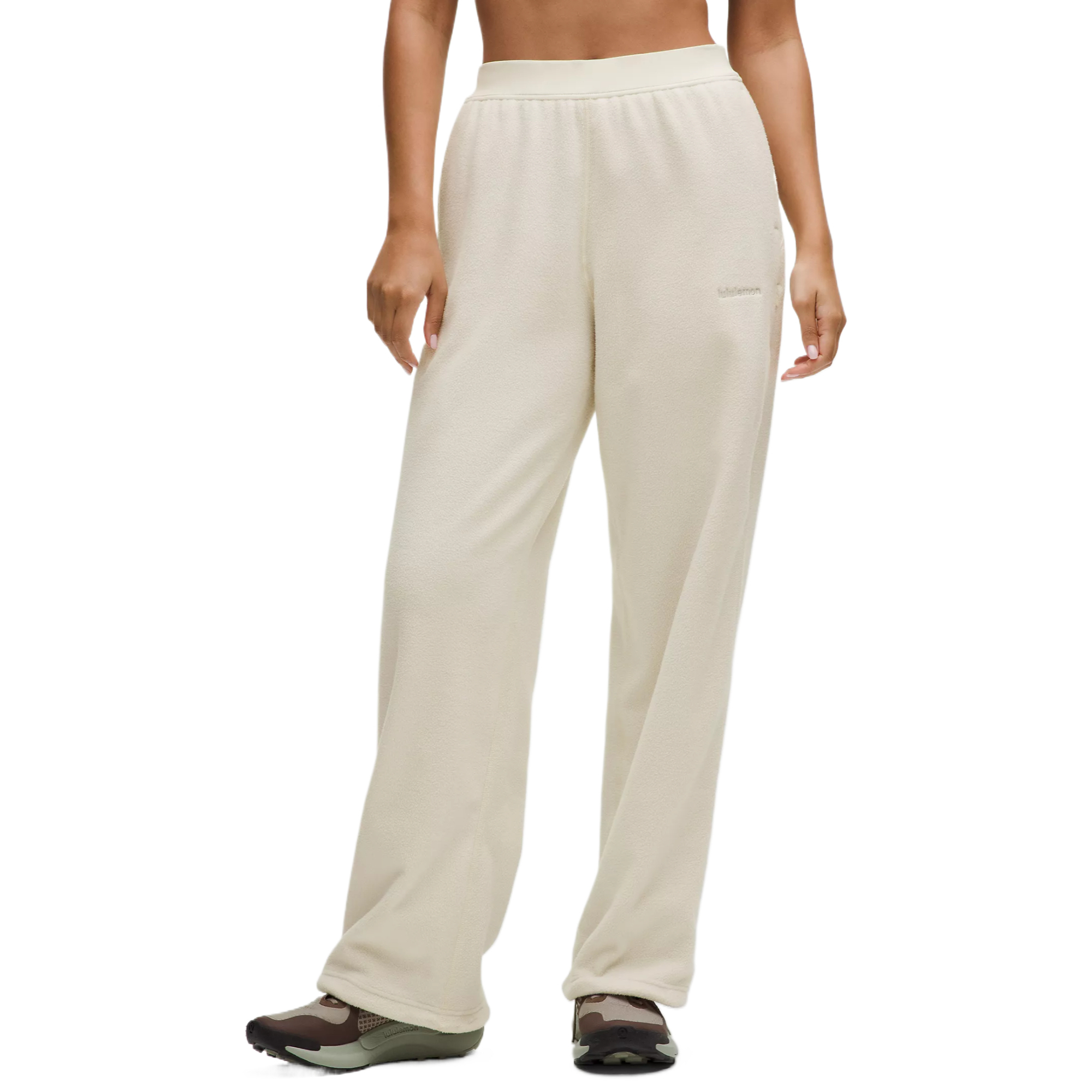 

Флисовые брюки Women's Moderate Lululemon, светло-айвори белый/ltiv